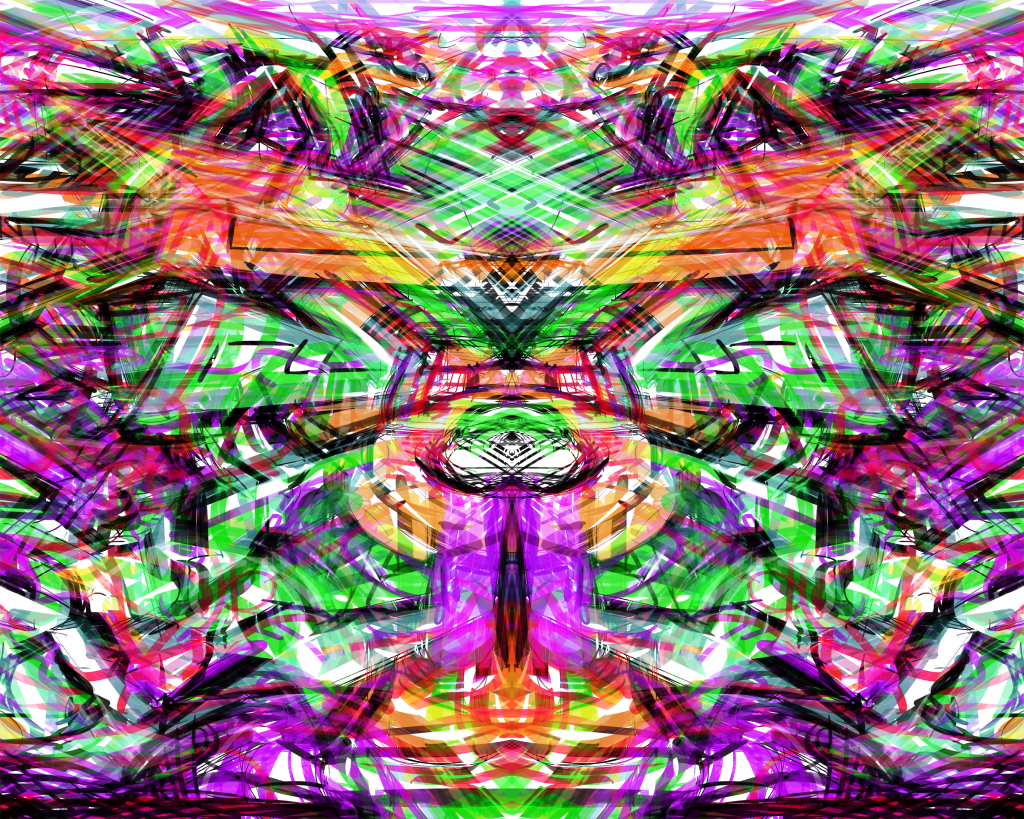 Neon Tribal Graffiti Abstract ArtWork Light